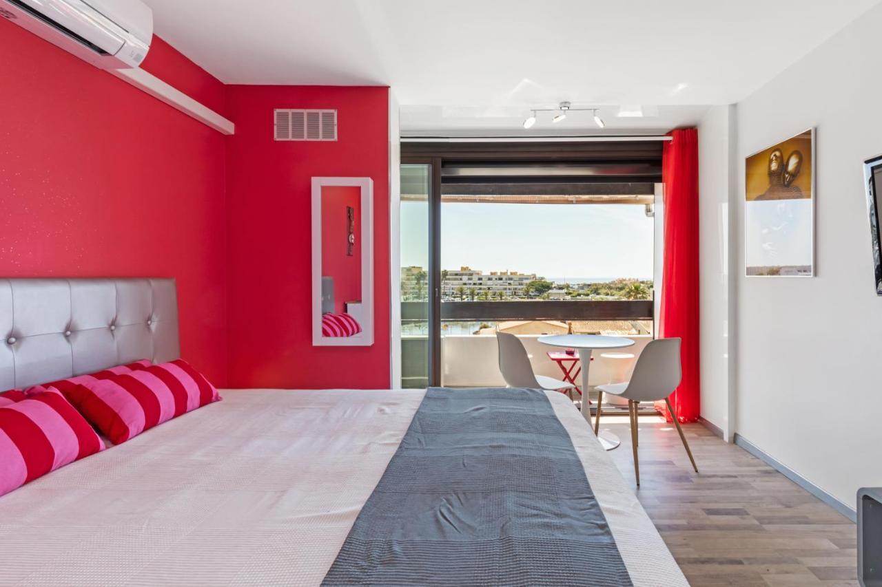 Studio Vue Mer Panoramique, Piscine Port Venus Village Naturiste 아그 외부 사진